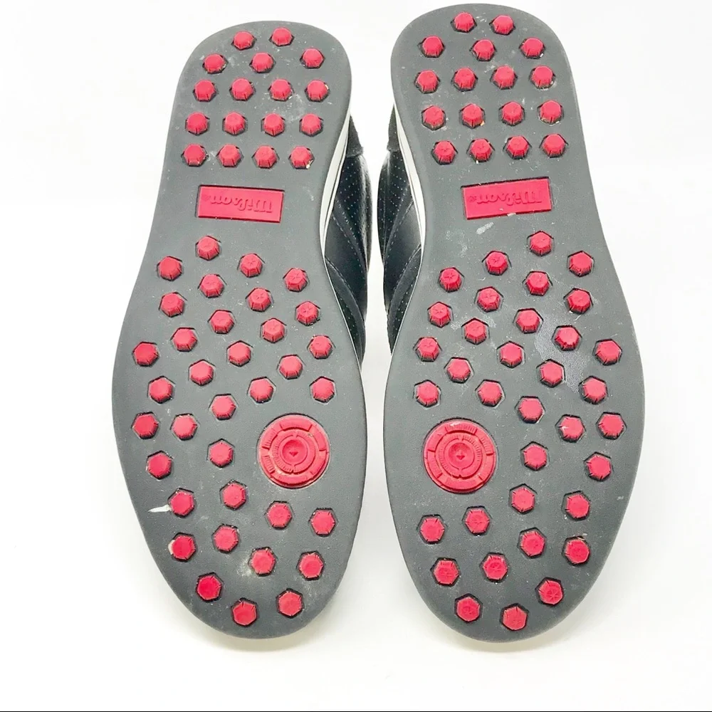 Wilson Ultra BLK Approach All Terrain Leather Golf Shoes Men's 9.5 - Picture 8 of 8